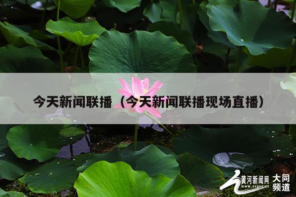 今天新闻联播（今天新闻联播现场直播）