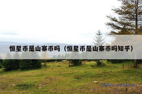 恒星币是山寨币吗（恒星币是山寨币吗知乎）