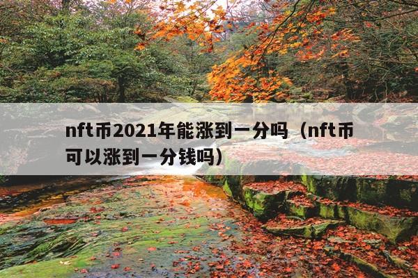 nft币2021年能涨到一分吗(nft币可以涨到一分钱吗)