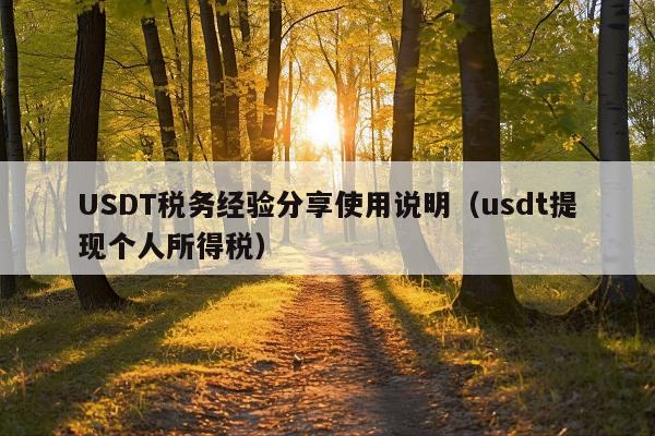USDT税务经验分享使用说明(usdt提现个人所得税)