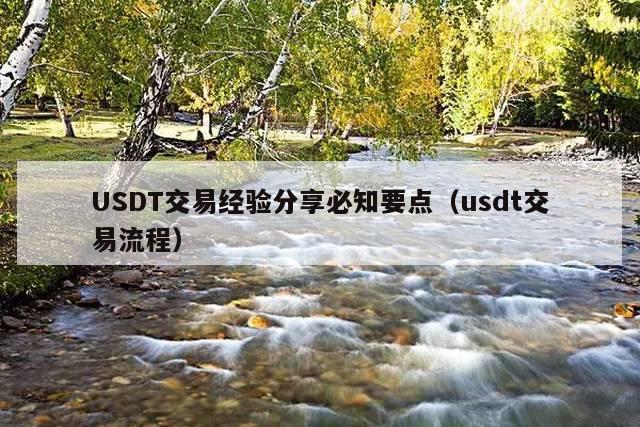 USDT交易经验分享必知要点(usdt交易流程)