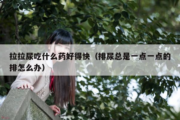 拉拉尿吃什么药好得快(排尿总是一点一点的排怎么办)