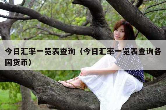 今日汇率一览表查询(今日汇率一览表查询各国货币)