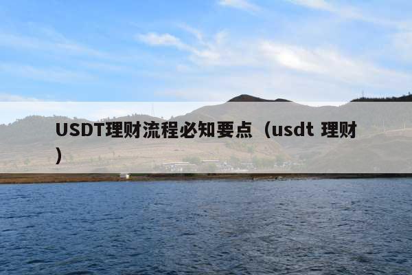 USDT理财流程必知要点(usdt 理财)